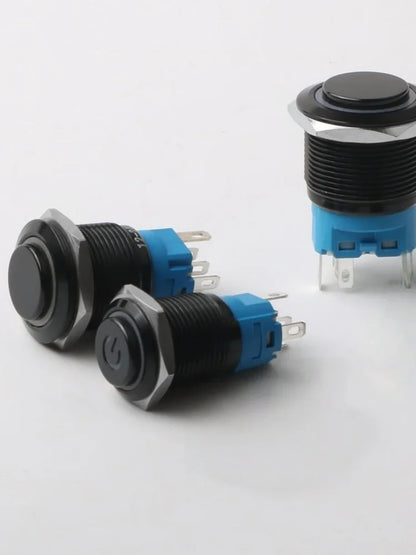 12 22MM Push Button Switch Raised Head Fixed Latching