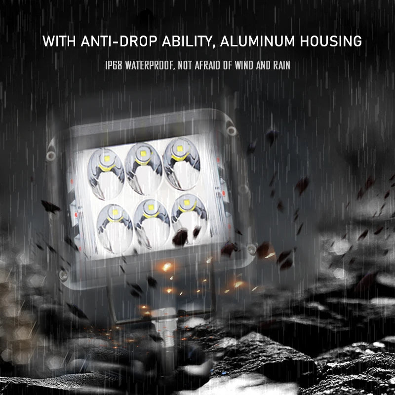 4inch Work 60W Side Shooter Pods Combo Off Road