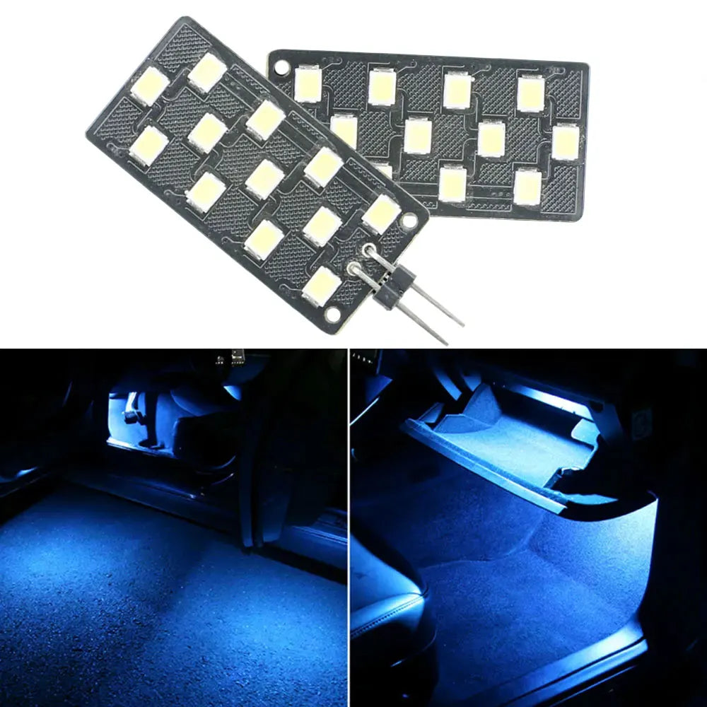 For VW Audi 2PCS 5050-smd 12 Footwell Atmosphere 12V Interior