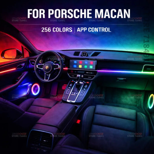 For Porsche Macan 22IN1 RGB Interior Acrylic Ambient Hidden