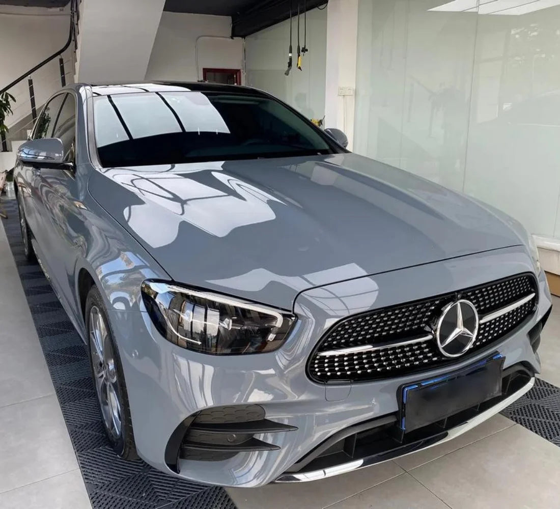 For Motorcycle Gloss Grey Vinyl Wrap Film Waterproof Shiny