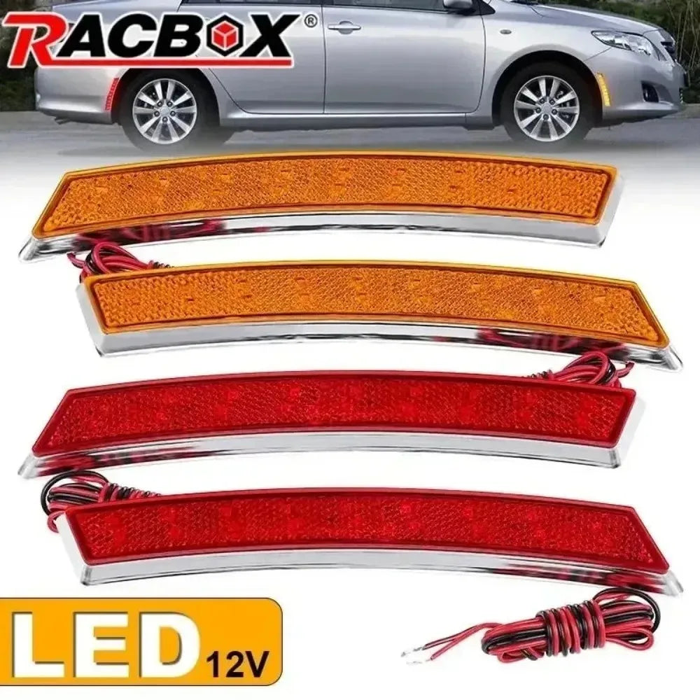 For Marker Light 18 LED Yellow 12V Red Wheel Eyebrowled Side