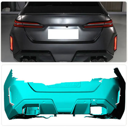 For BMW G90 G99 M5 2025 Rear Bumper Canards Full Carbon Fiber