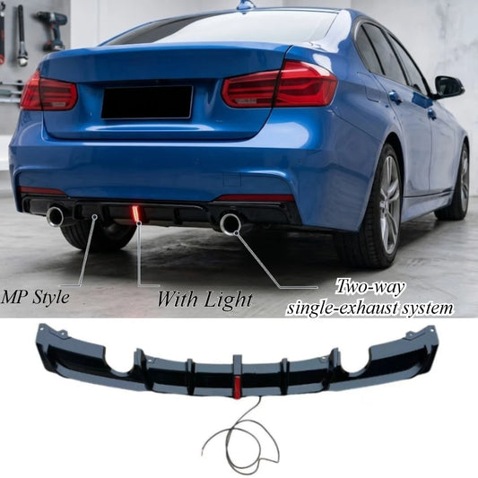 For BMW 3 Series F30 F35 2013-19 Rear Lip Mp Gloss Black