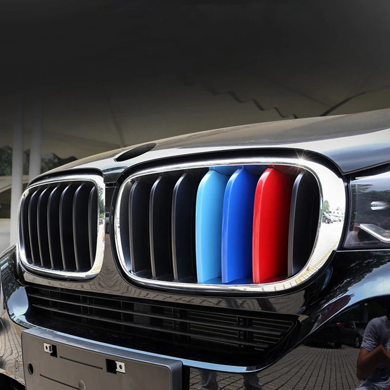 For BMW X1 X2 X3 X4 3PCS Grille Trim Strip X5 X6 X7 E84 F48