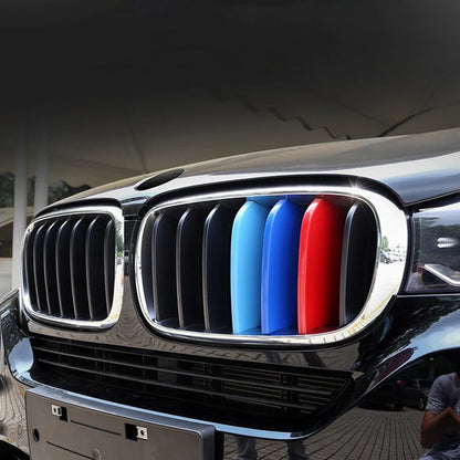 For BMW X1 X2 X3 X4 3PCS Grille Trim Strip X5 X6 X7 E84 F48