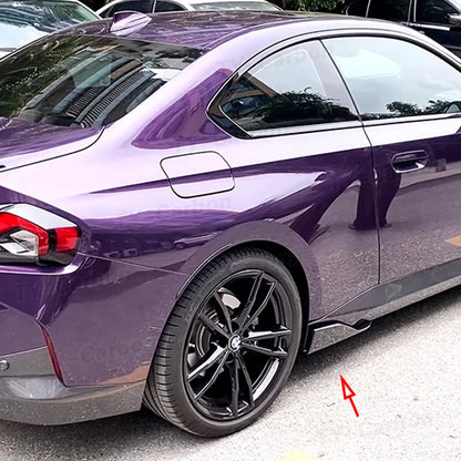 For BMW 2 Series G42 2 Real Carbon Fiber Side Skirts Splitters