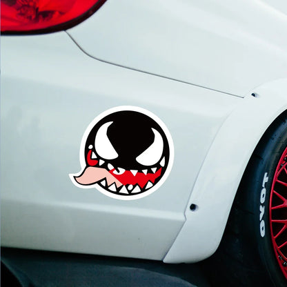 Cartoon Venom Sticker Tuning Decal Funny Body Window Bumper