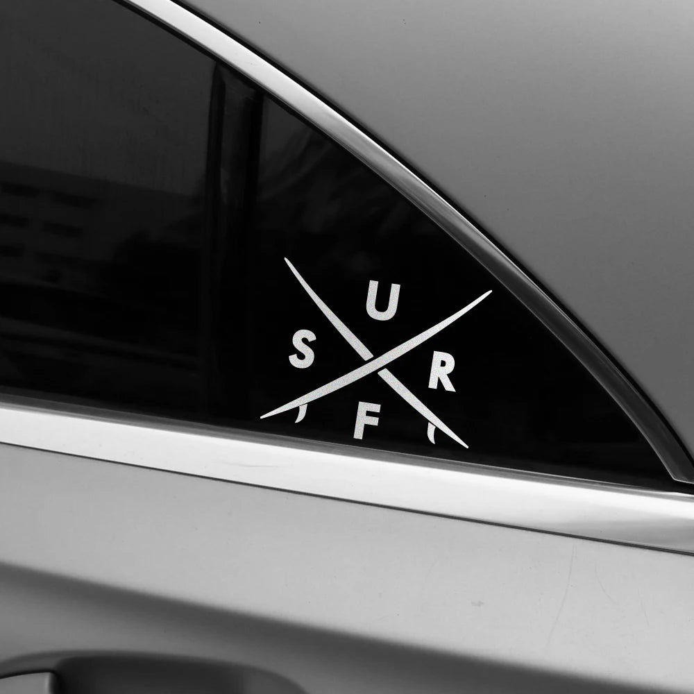 Surf Sticker Reflective Decals Waterproof Vinyl Window Bumper