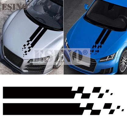Design Stripe Hood Covers Vinyl Racing Sports Decal Head