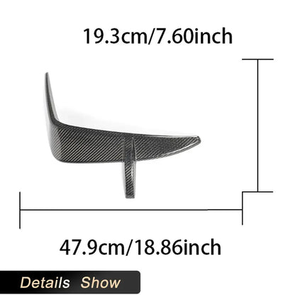 For BMW G90 G99 M5 2025 Full Carbon Fiber Front Bumper Canards