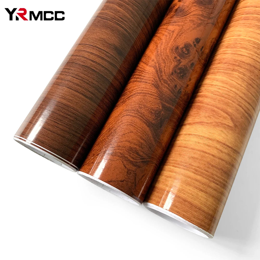 Wood Grain Stickers Interior Pvc Textured Protective Vinyl