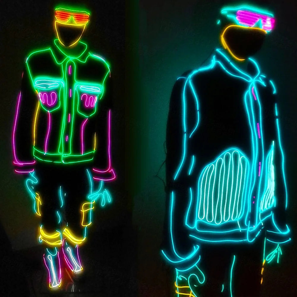 Flexible Neon El Luminescent Cables Waterproof Party Atmosphere