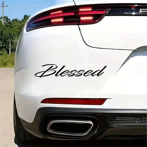 Blessed Windshield Decal 20x3.5cm Durable Vinyl Sticker Cars