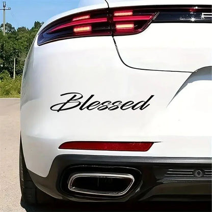 Blessed Windshield Decal 20x3.5cm Durable Vinyl Sticker Cars