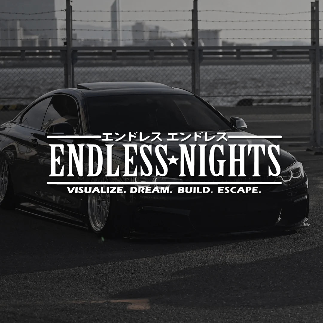 Endless Night Jdm Window Decal Sticker Bumper Windshield Banner