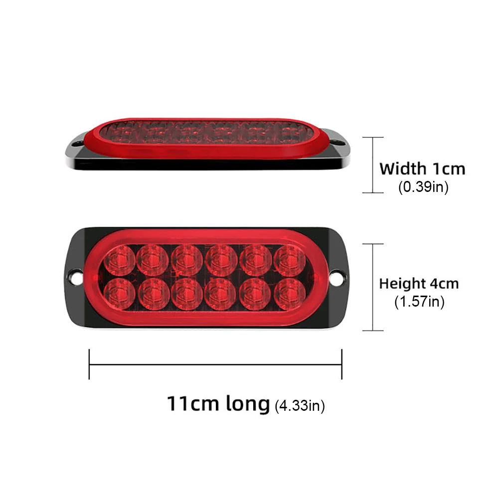 For Auto Lorry Dc 12-24v Strobe Warning 12W Breakdown Emergency