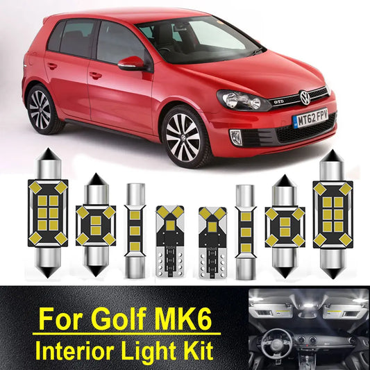 For VW Volkswagen Golf MK6 6 14PCS Canbus Vi Gti 2010 2011 2012
