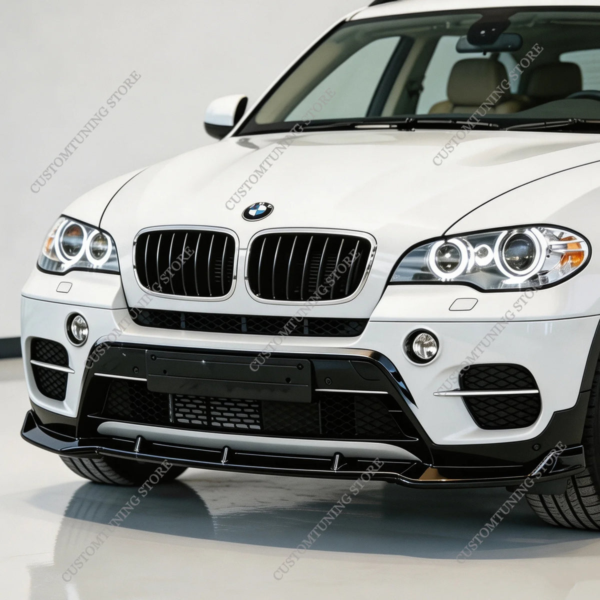For BMW X5 E70 Standard X-line 2010-2013 Facelift Gloss Black