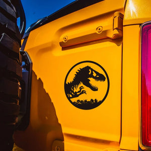 Dinosaur Era Pickup Vinyl Decal Personalized Side Window Body