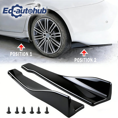 For 19-22 BMW G20 3 Series Gloss Black Rear Bumper Side Skirt
