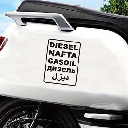 2PCS Diesel Nafta Gasoil Side Sticker Decor Film Decal