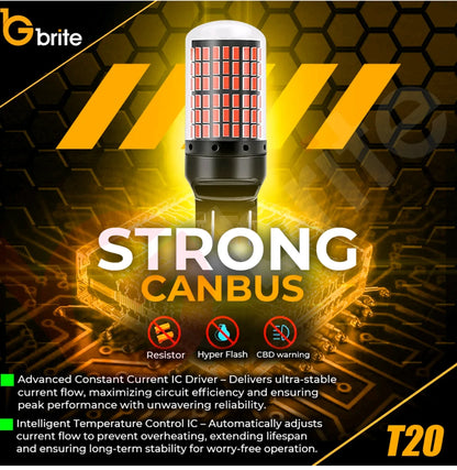 2X Red Stop Tail Bulb T20 Wedge W21 5W
