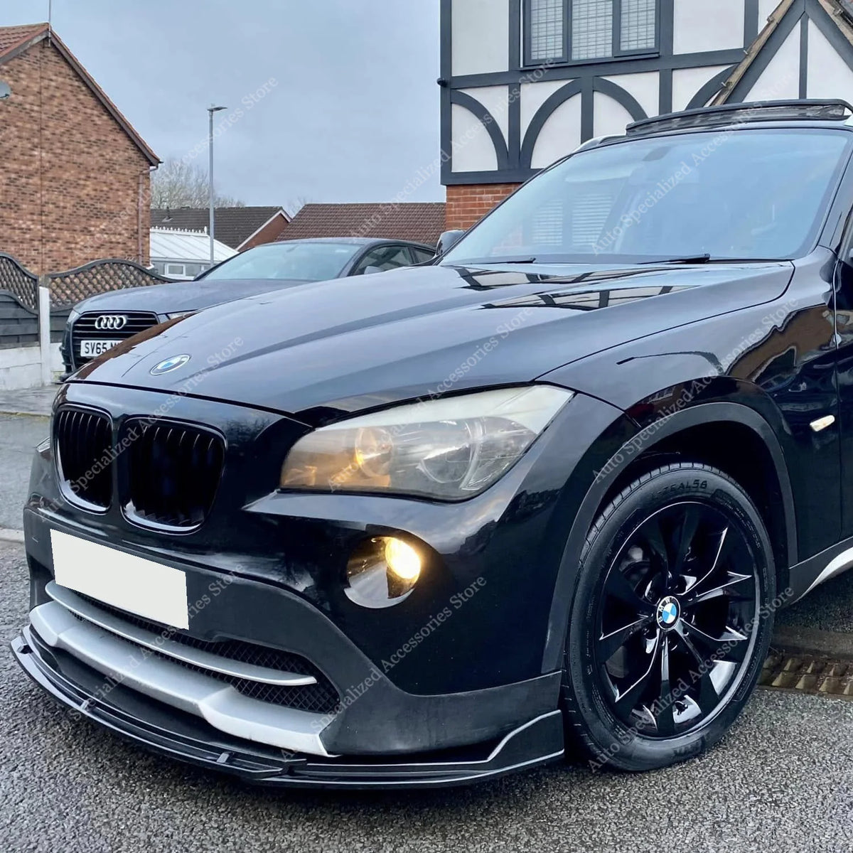 For BMW X1 E84 2009-2012 Pre-Lci Front Bumper Lip Spoiler
