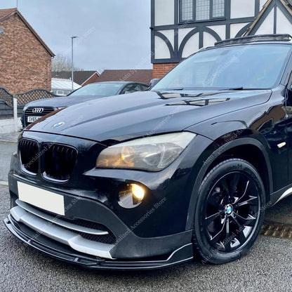 For BMW X1 E84 2009-2012 Pre-Lci Front Bumper Lip Spoiler