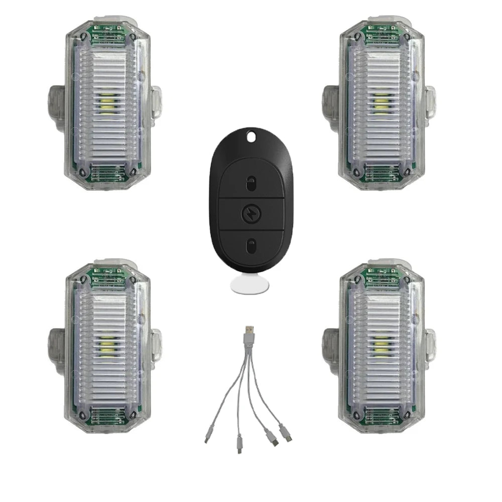 Strobe M6 Motorcycle 1000MAH Flash anti-collision Warning