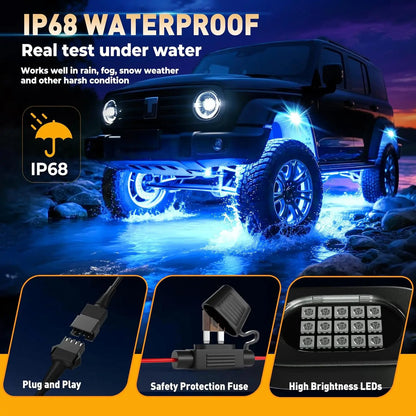 For Pickup high-end RGB Rock APP Bright Multilcolor Waterproof