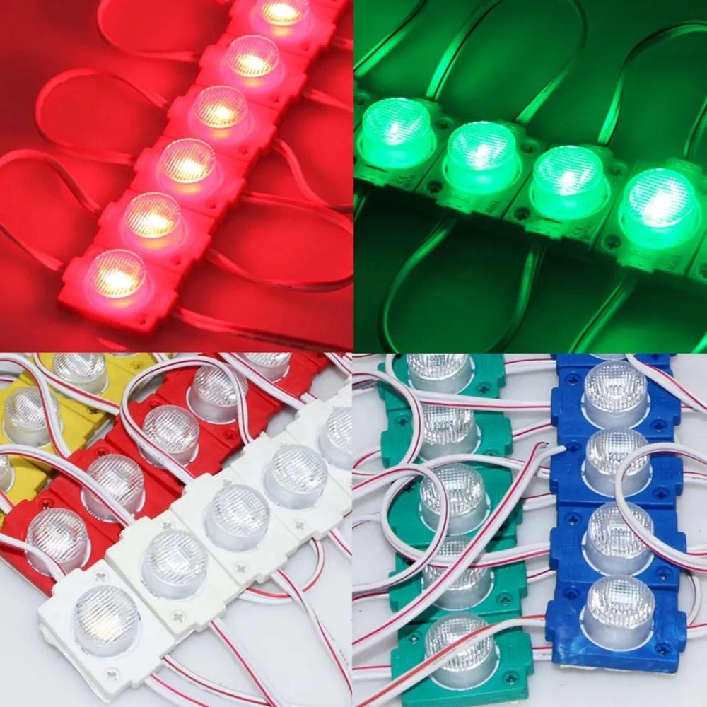 10PCS 3LED Side 12V 24V Module Warning Emergency multi-color