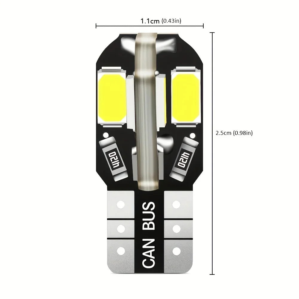 20PCS T10 168 2825 194 License Plate Bulbs 6000K