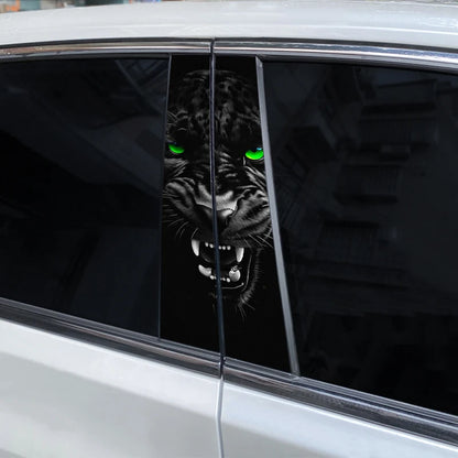 2PCS Ferocious Animal Sticker B Pillar Decal Waterproof Vinyl