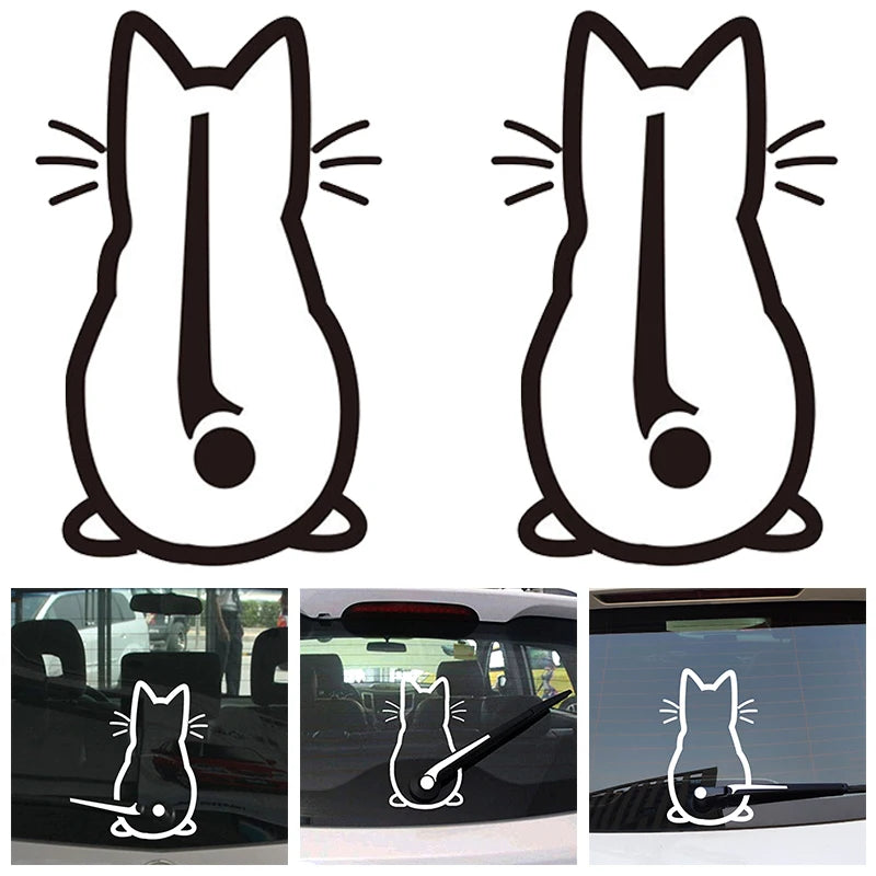 Stickers Rear Windshield Wiper Cat Decal Sticker Personality