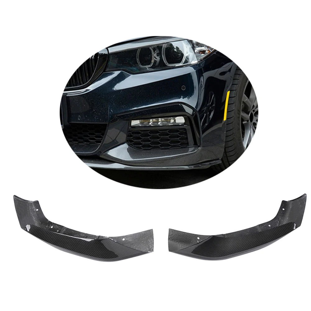 For BMW 5 Series G30 G31 Real Carbon Fiber Front Bumper Lip