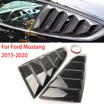 For Ford Mustang 2015-2020 Rear Louver Window Side Shutter Cover