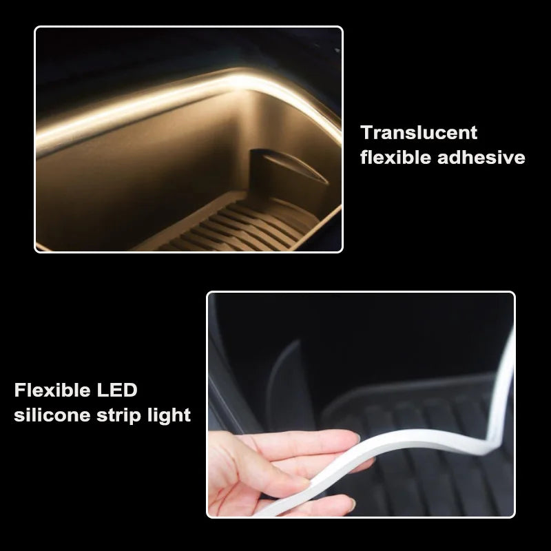 For Tesla Model 3 Y S Blalion Frunk Brighten Strip Modified