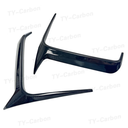 For BMW 4 Series G26 M Vten Gloss Black Front Bumper Canards