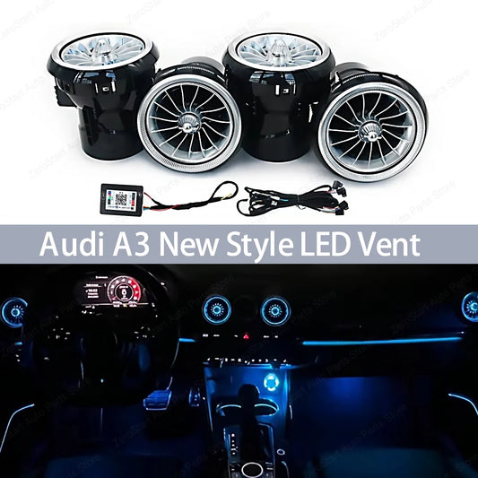 For Audi A3 S3 RS3 8V 256 Colors Air Vents 8Y 8P 2004-2020 APP