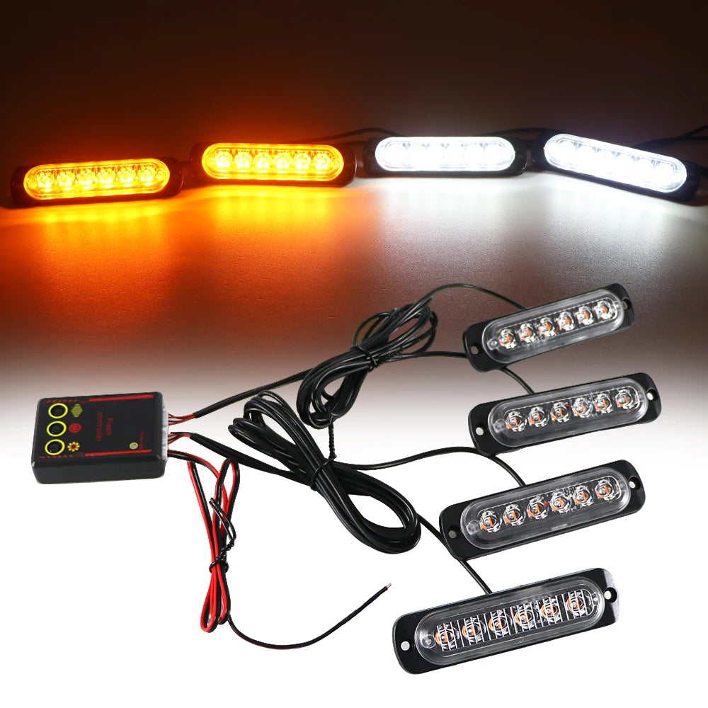 In Front Grille Lighting Emergency Strobe Warning Fireman Flash