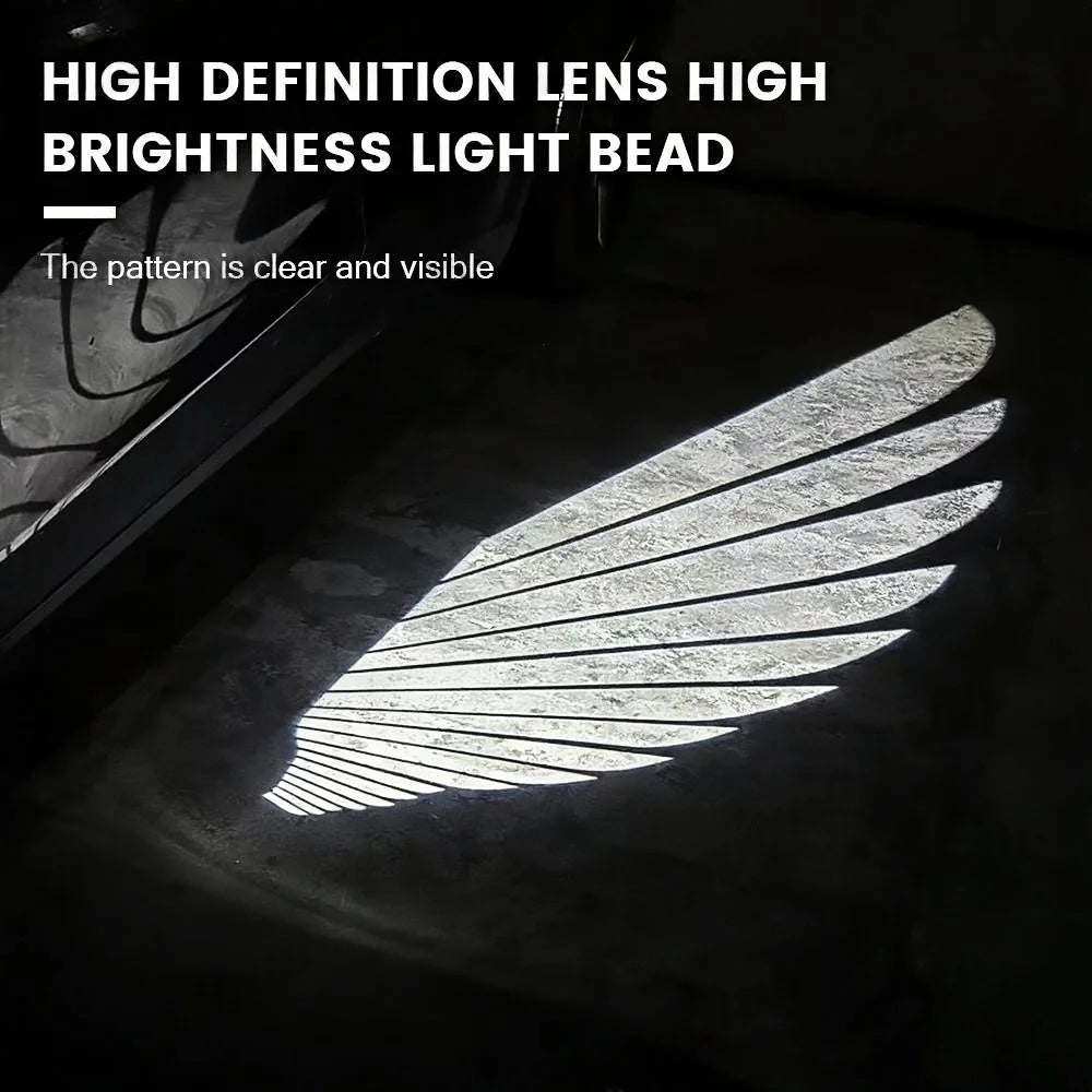 For Tesla Model Y 3 Highland Angel Wings Welcome Romantic