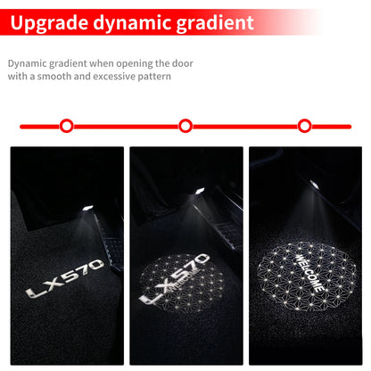 For Lexus LX570 2008-2021 2009 2010 2011 Door Welcome Logo