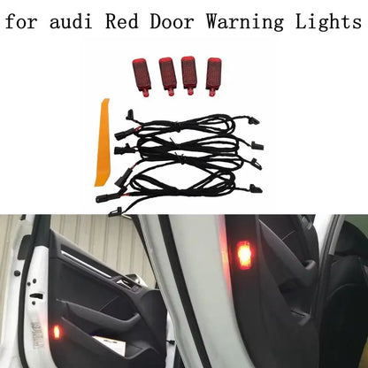 For Audi A1 A2 A3 A4 Door Red Warning Halogen Wiring Harness B8