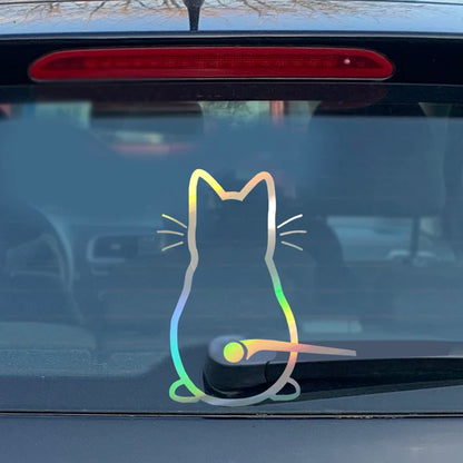Puppy Dog Rear Windshield Wiper Decor Decals Animal Cat