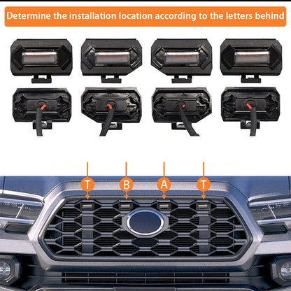 For Toyota Tacoma W Trd Sport 4PCS Front Grille Mesh Drl W