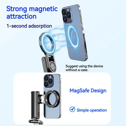 Strong magnetic attraction - phone snapping onto the MagSafe ring in one second