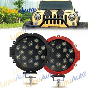For Boat Jeep ATV Inch 51W Round Offroad Spot Driving Pod Bumper
