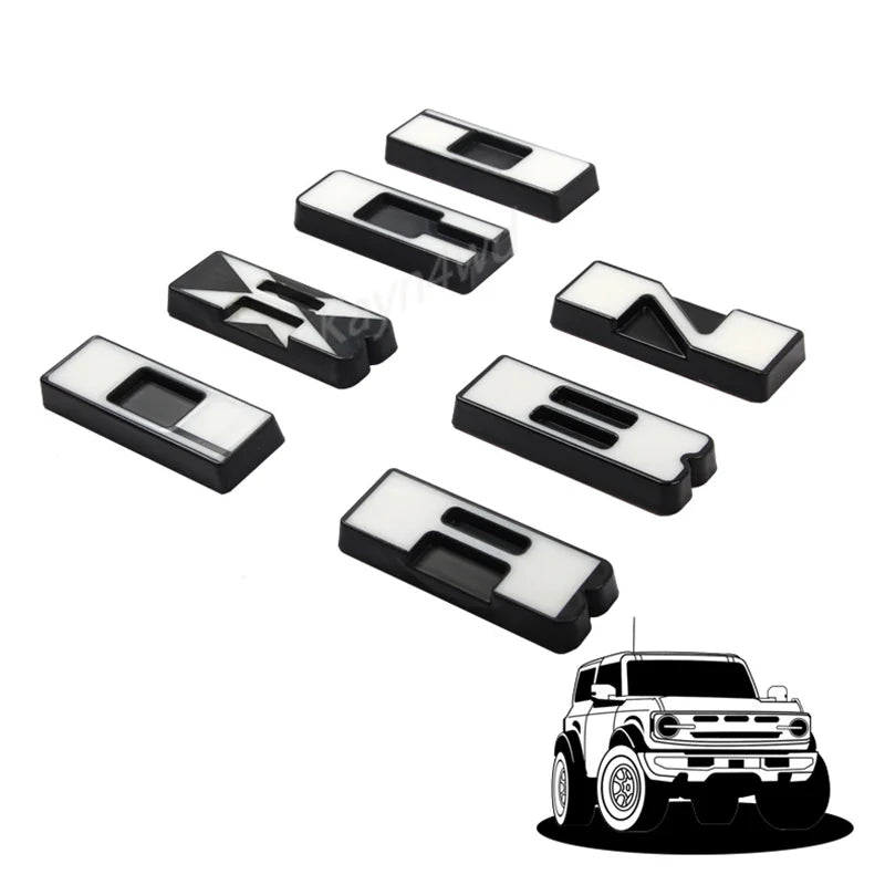 For Ford Bronco 2021-2023 2 4 Off Road 4X4 Exterior Front Grille