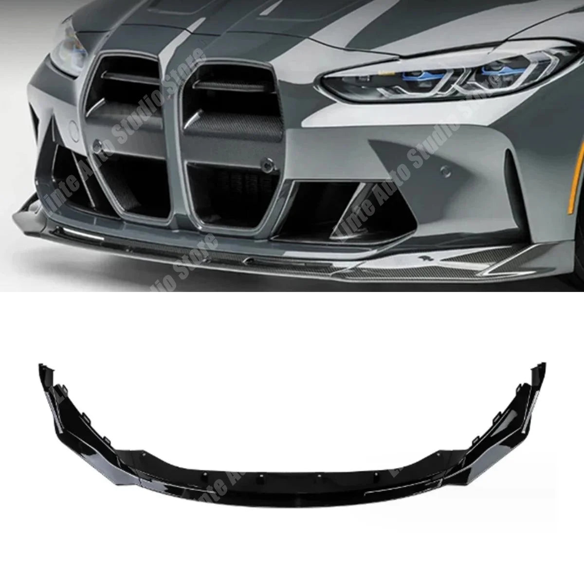 For BMW M3 G80 G81 M4 Front Bumper Lip G82 G83 2021-2026 Spoiler